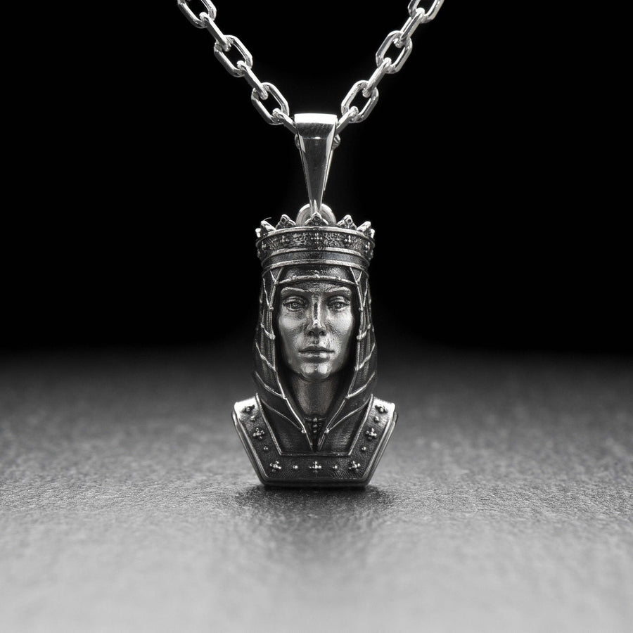 Knight necklace	Medieval pendant	Crusaders pendant	silver pendant	knight gift	cross pendant	templar knight	gothic jewelry	gothic pendant	gift for her	Silver Pendant Queen	Pendant Queen	Queen jewelry