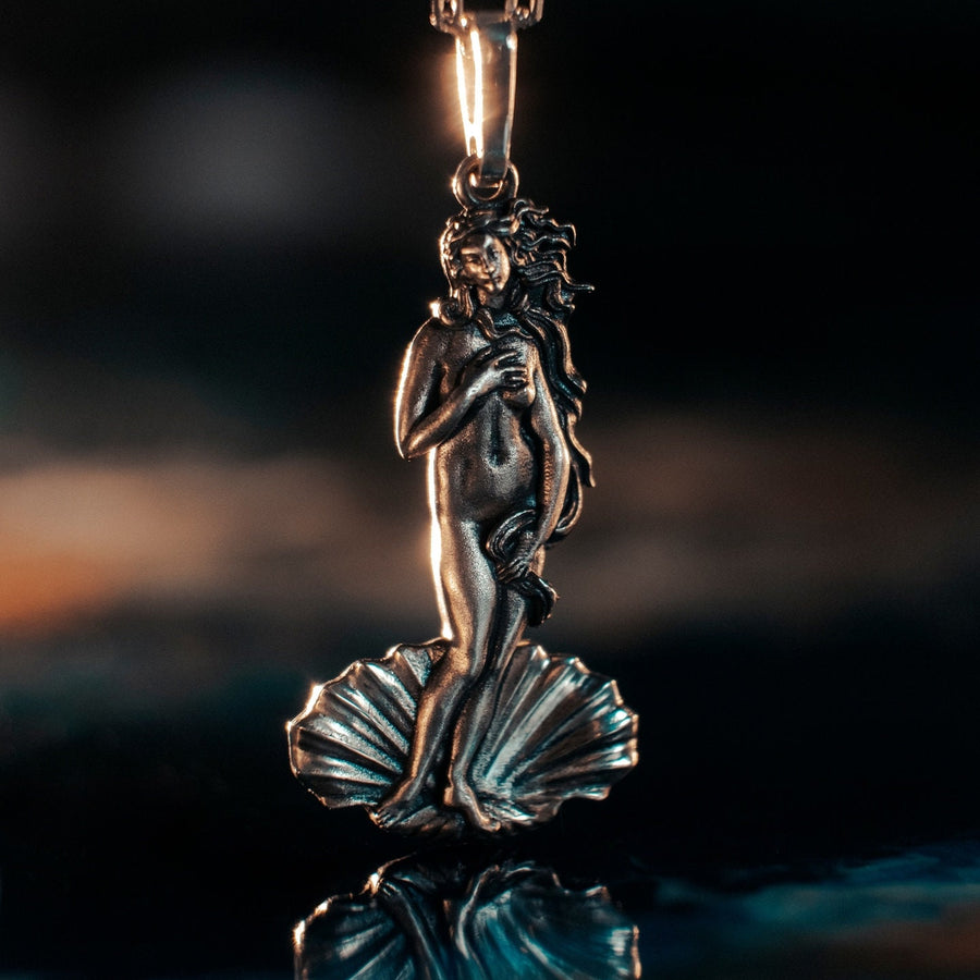 Birth of Venus Sterling Silver Pendant: Renaissance Art Necklace (etsy image id: 5819200246)