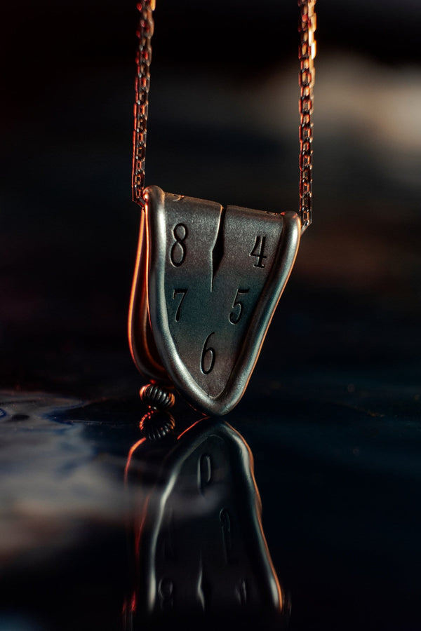 Sterling Silver Salvador Dali 'Persistence of Memory' Pendant - Gothic Art Jewelry (etsy image id: 5961997017)