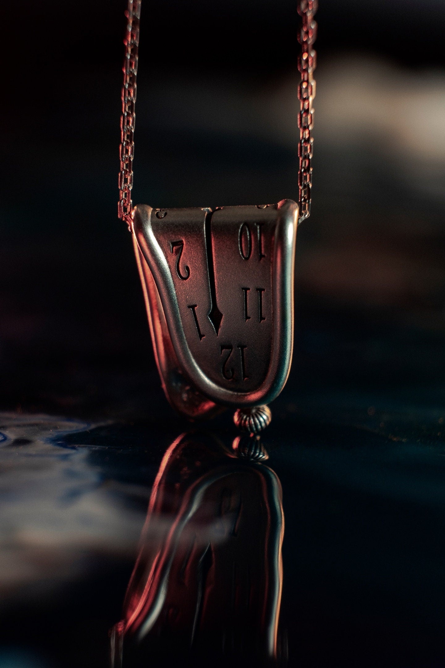 Sterling Silver Salvador Dali 'Persistence of Memory' Pendant - Gothic Art Jewelry (etsy image id: 5819315312)