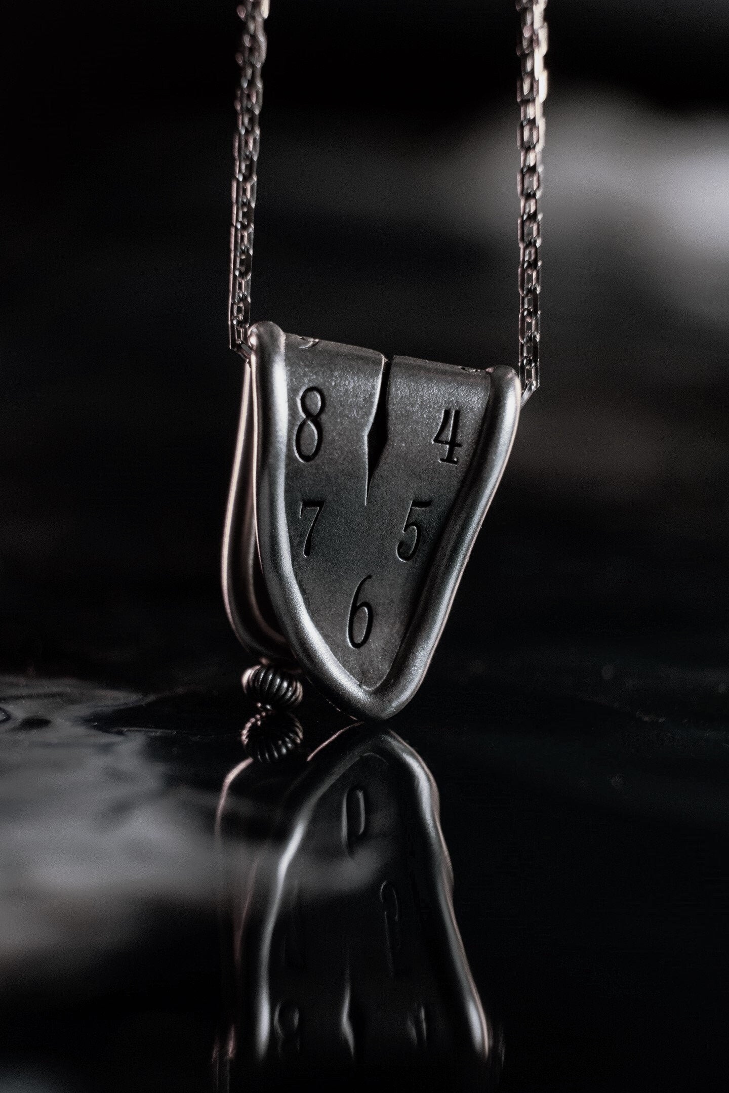 Sterling Silver Salvador Dali 'Persistence of Memory' Pendant - Gothic Art Jewelry (etsy image id: 5819317664)