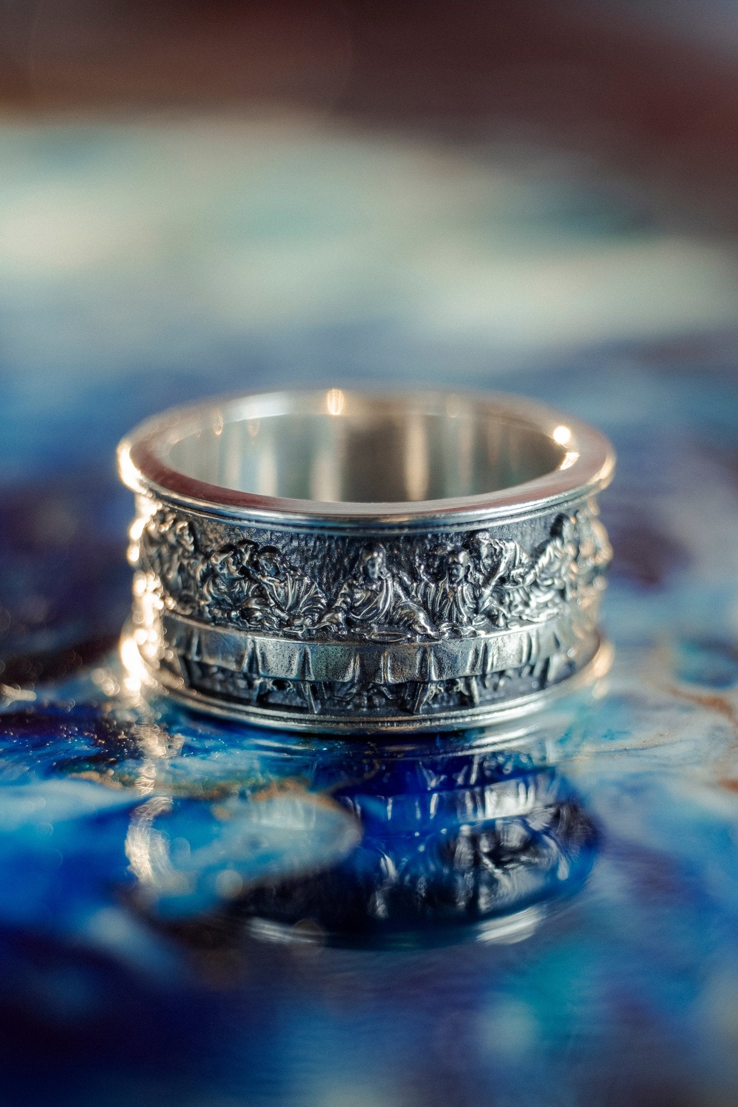 Sterling Silver Last Supper Ring: Da Vinci Renaissance Art (etsy image id: 5867186605)