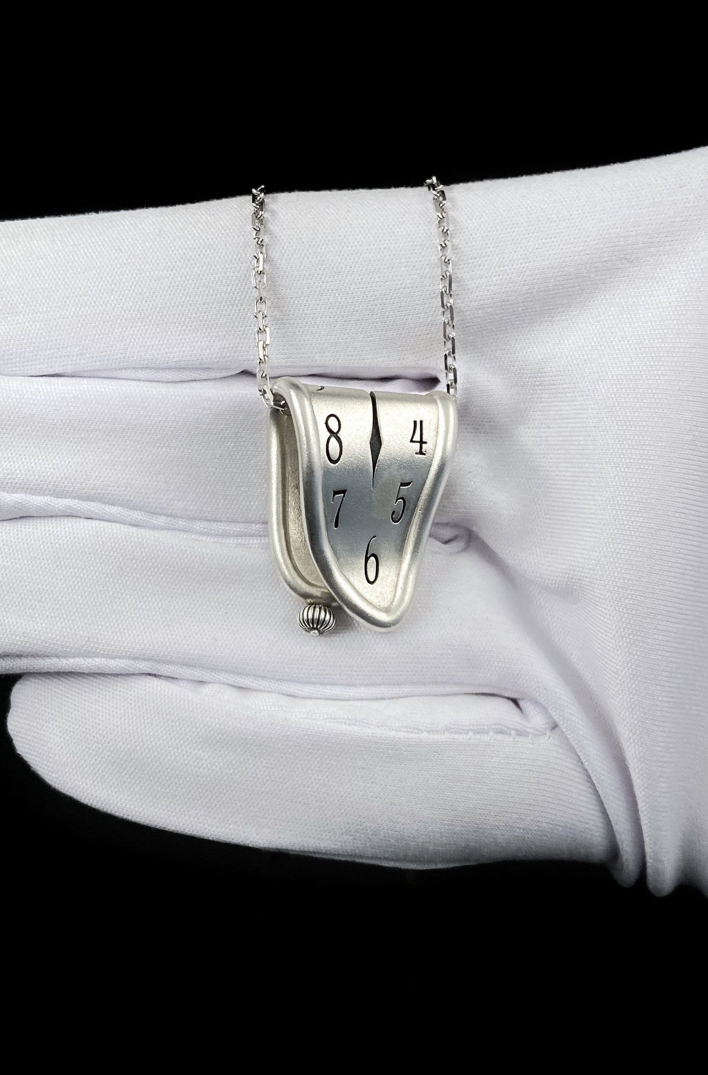 Sterling Silver Salvador Dali 'Persistence of Memory' Pendant - Gothic Art Jewelry (etsy image id: 5913909242)