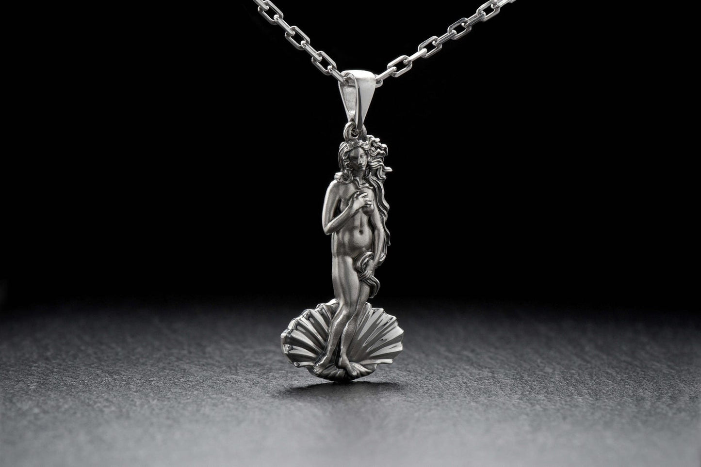 Birth of Venus Sterling Silver Pendant: Renaissance Art Necklace (etsy image id: 5954417078)