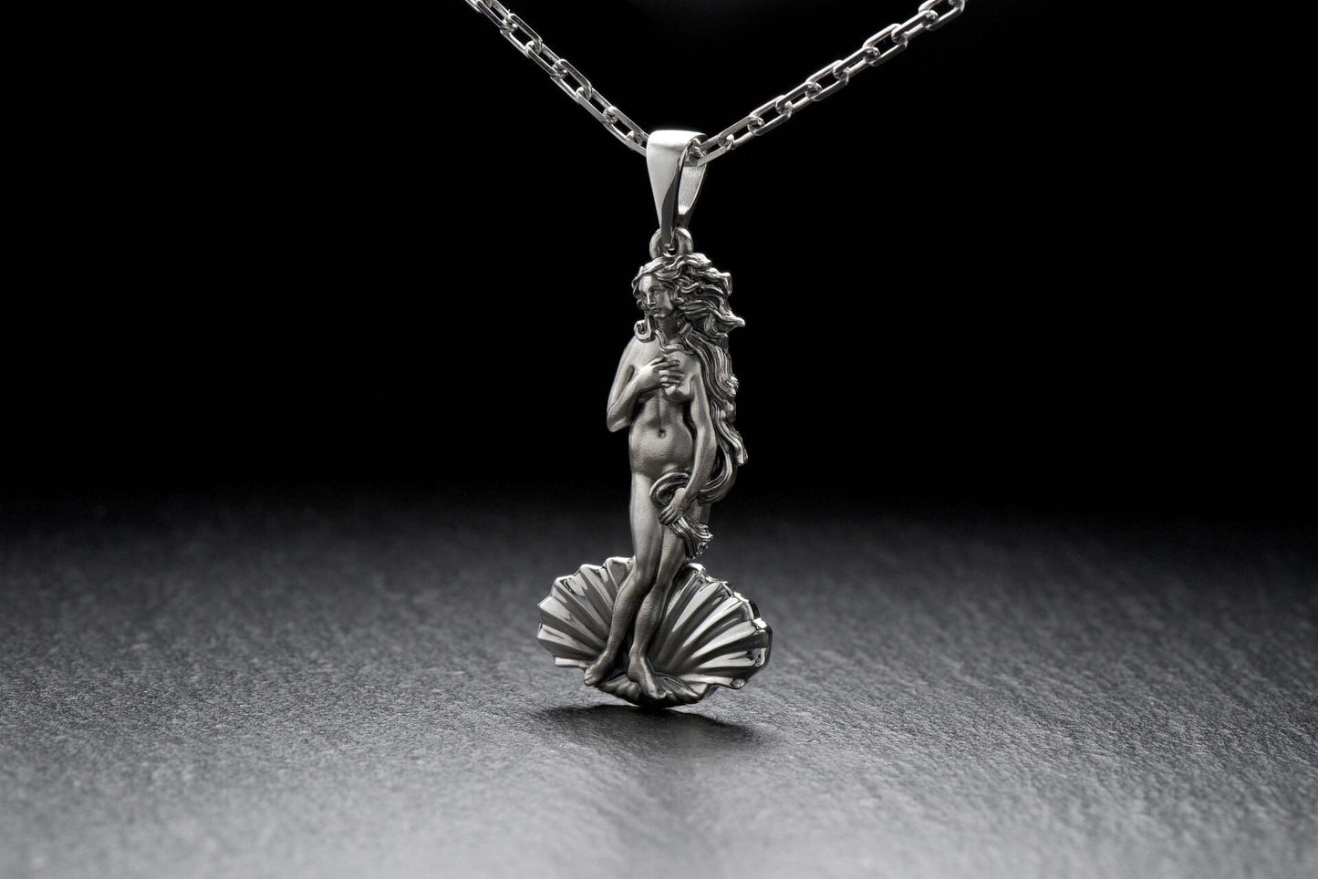 Birth of Venus Sterling Silver Pendant: Renaissance Art Necklace (etsy image id: 5954417096)
