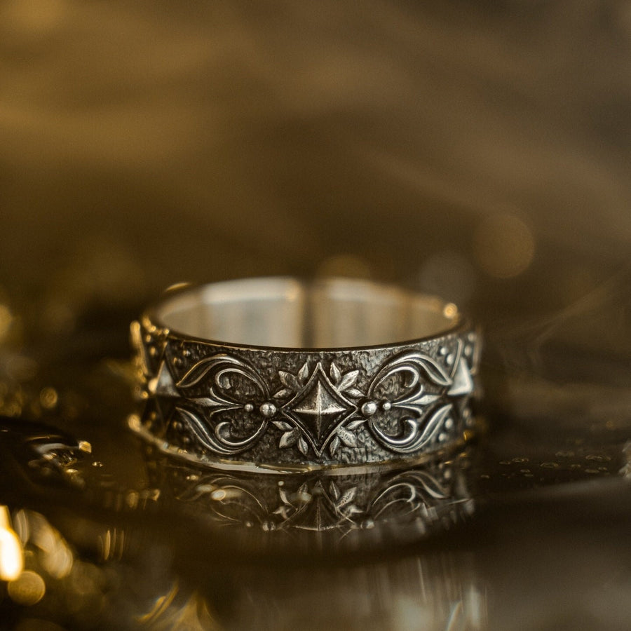 Sterling Silver Gothic Ring, Medieval Jewelry, Vintage Ring, Gift Idea, Goth Accessories, Gothic Jewelry, Handmade Wedding Ring, Unique Ring (etsy image id: 6272676926)