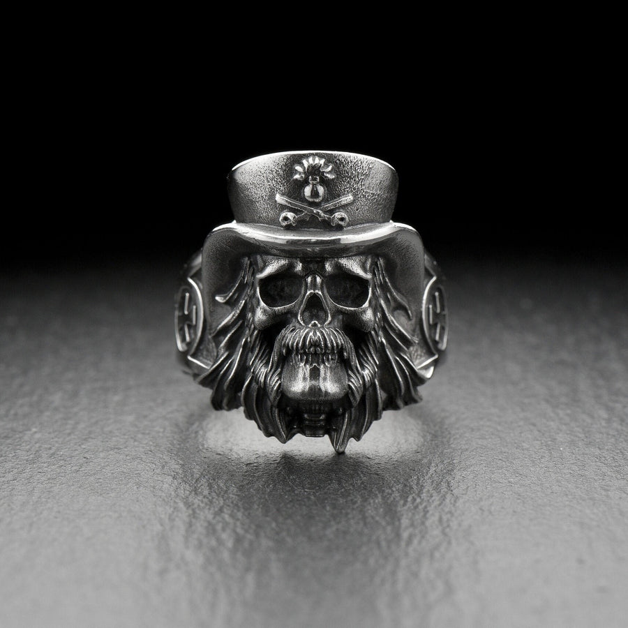 Sterling silver	Sterling silver ring	gift for her	gift for him	Skull	Skull ring	Skull jewelry	ring Lemmy Kilmister	Lemmy Kilmister	Motorhead	ring Motorhead	heavy metal	motörhead (etsy image id: 6305684337)