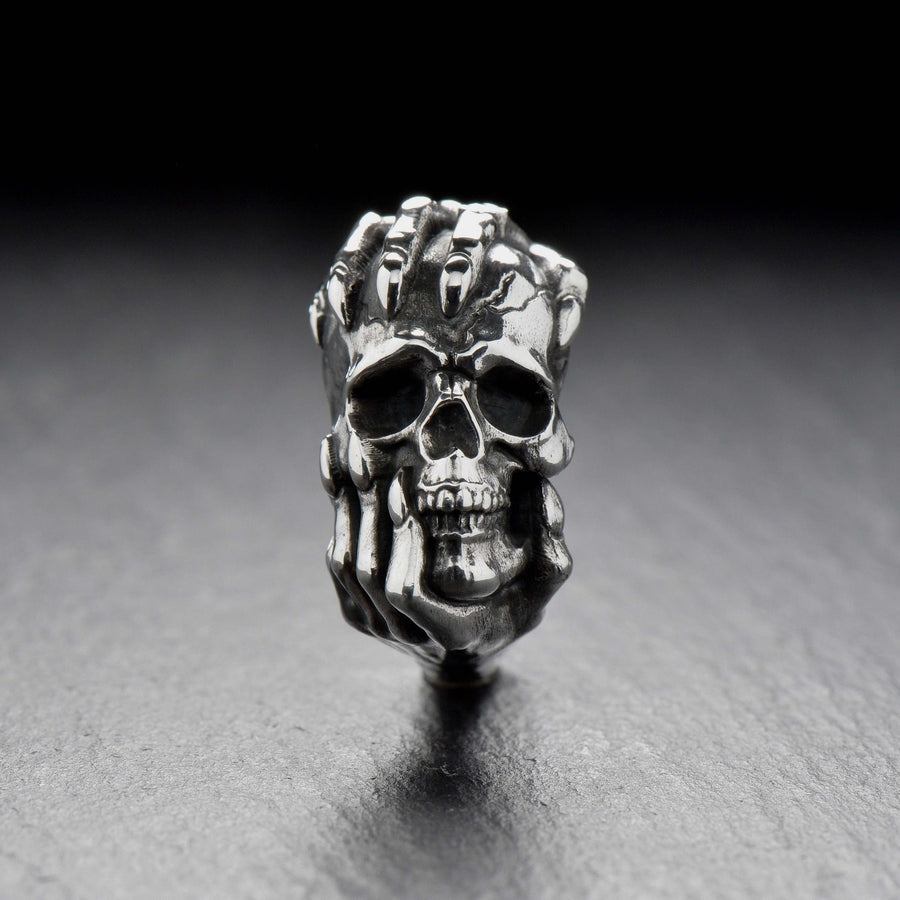 Sterling Silver Skull Ring: Gothic Biker Jewelry (etsy image id: 6311128047)