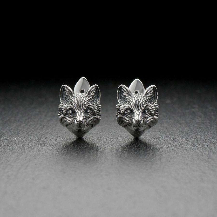silver earrings	earrings	jewelry	Sterling silver	animal earrings	animal jewelry	Silver Fox Earrings	Fox	Silver Earrings	fox head earrings	Silver jewelry fox	fox earrings	Silver Fox (etsy image id: 6531082485)