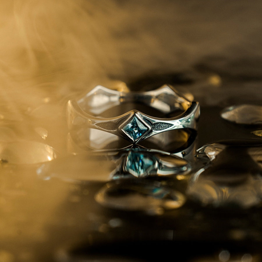 A perfect blend of vintage gothic design and modern elegance, this sterling silver ring with its gemstone centerpiece is a stunning addition to any jewelry collection. (etsy image id: 6911153908)