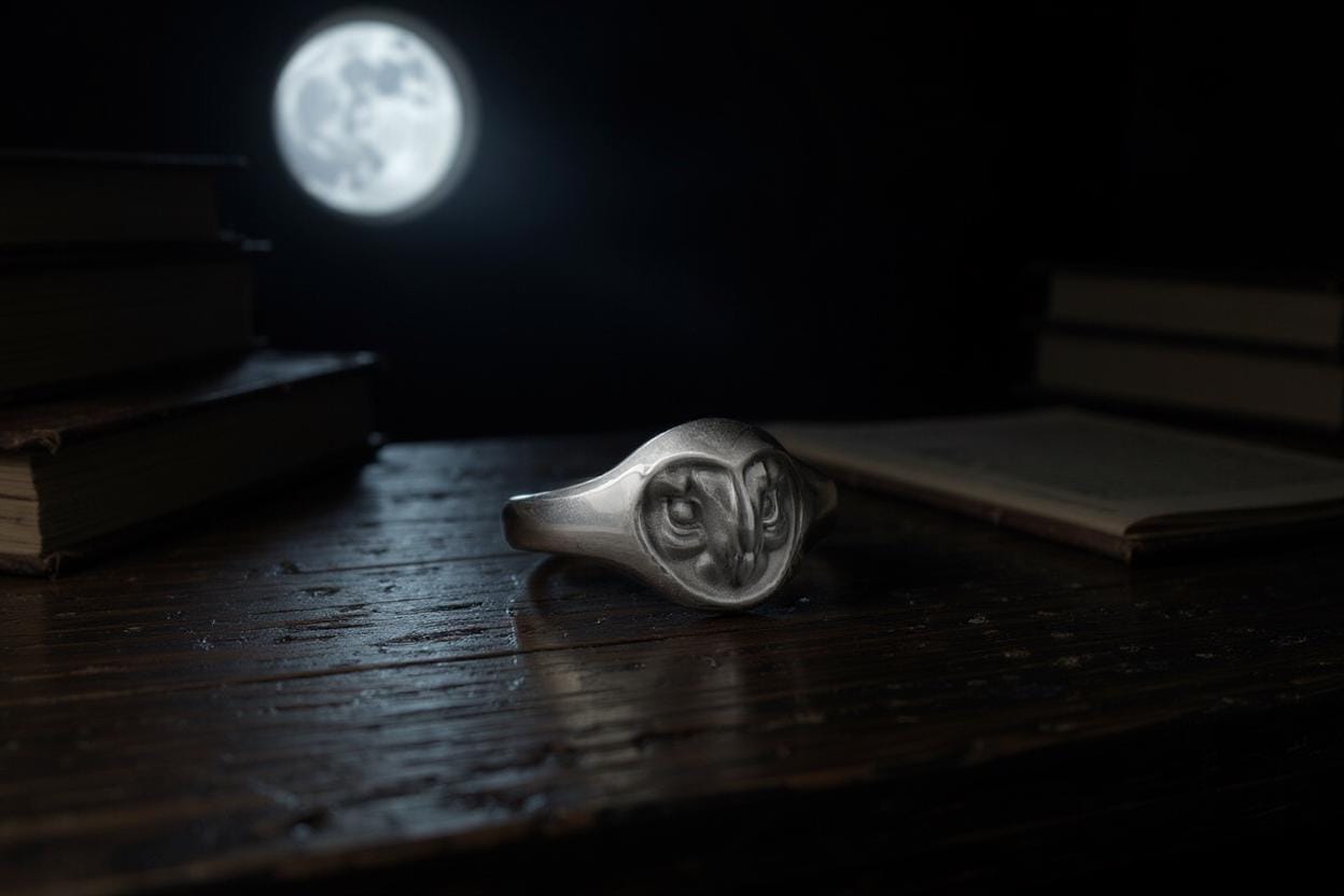Sterling Silver Owl Ring: Minimalist Spirit Animal Jewelry (etsy image id: 6995262438)