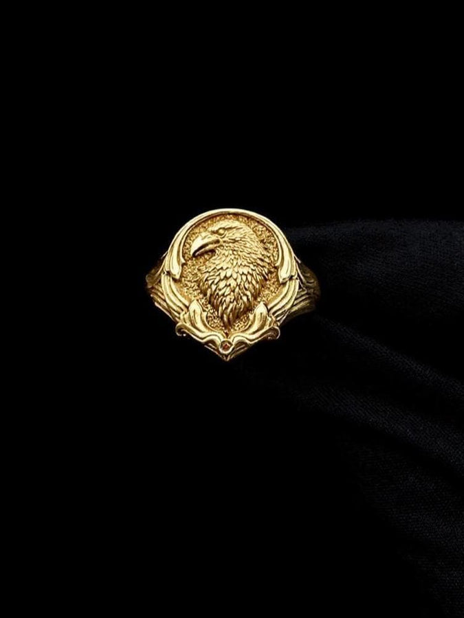 Oxidized Sterling Silver Raven Ring: Gothic Norse Bird Totem (etsy image id: 5544837350)