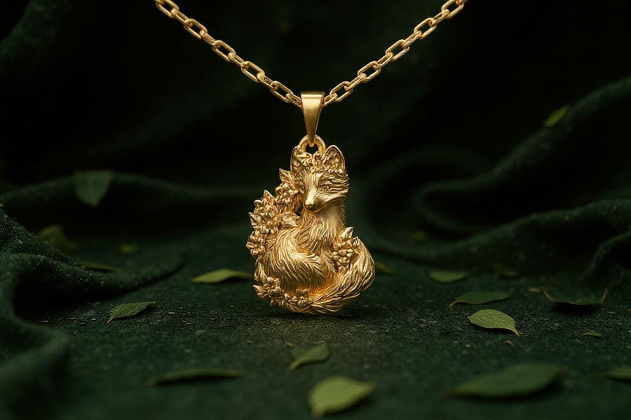 fox art	bague renard	fuchs pendant	fox necklace	fox pendant	fox jewelry	silver fox pendant (etsy image id: 4122580072)