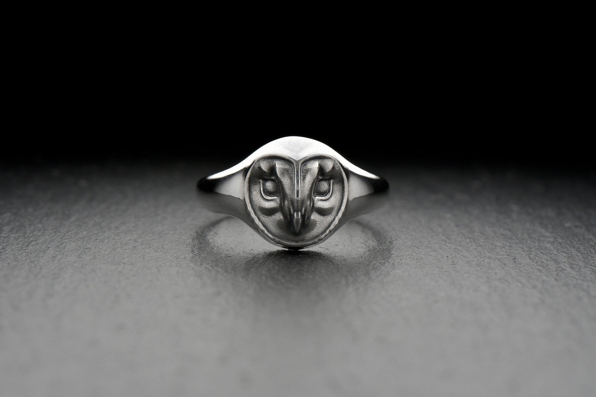 Sterling Silver Owl Ring: Minimalist Spirit Animal Jewelry (etsy image id: 7043240243)