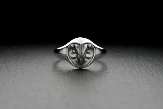 Sterling Silver Owl Ring: Minimalist Spirit Animal Jewelry (etsy image id: 7043240243)