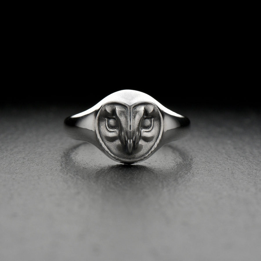 Sterling Silver Owl Ring: Minimalist Spirit Animal Jewelry (etsy image id: 7043240243)