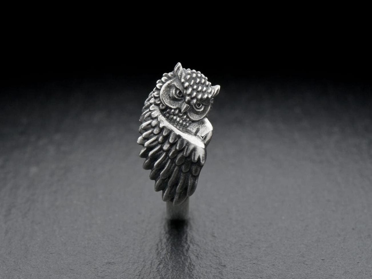 Owlet silver ring	owlet jewelry	Owl silver ring	Dreamer Owl	Owl gift	owl ring	Owl silver	Owl jewelry	owl	silver owl ring	bird ring	animal ring	silver ring (etsy image id: 7046712769)
