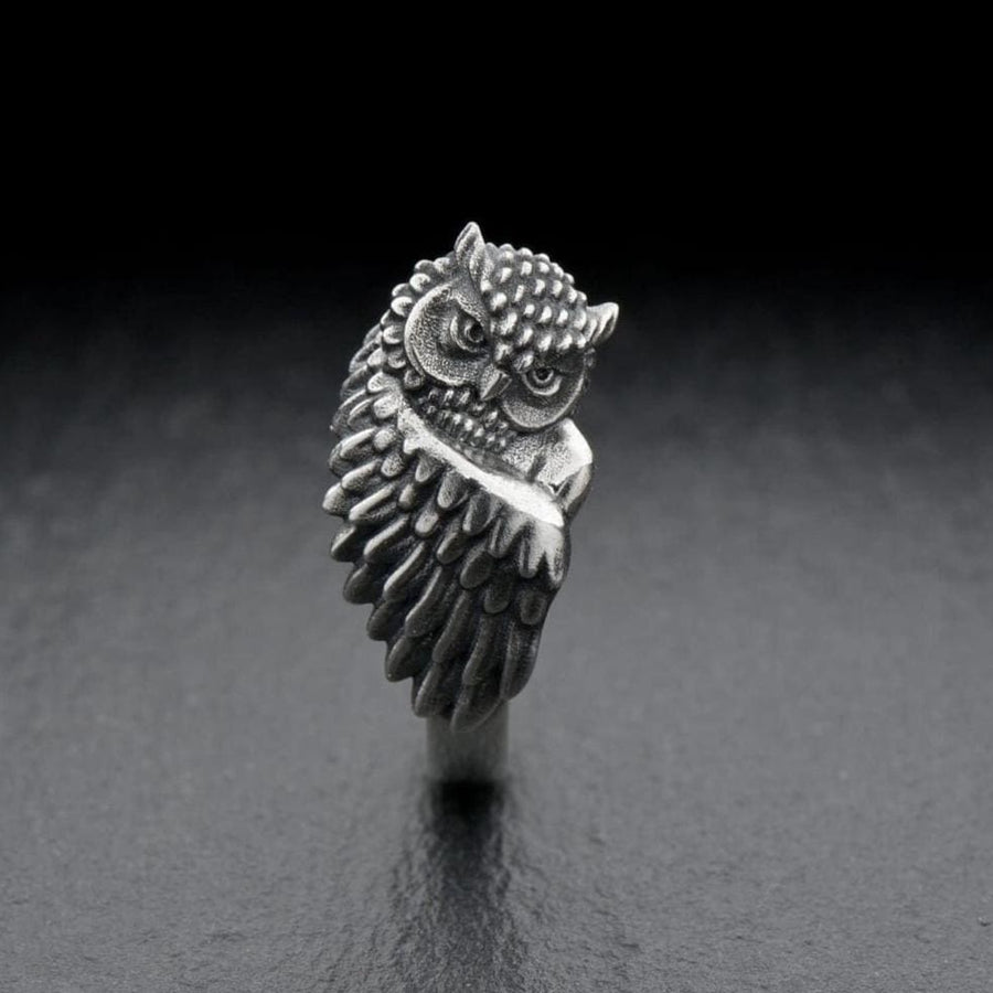 Owlet silver ring	owlet jewelry	Owl silver ring	Dreamer Owl	Owl gift	owl ring	Owl silver	Owl jewelry	owl	silver owl ring	bird ring	animal ring	silver ring (etsy image id: 7046712769)