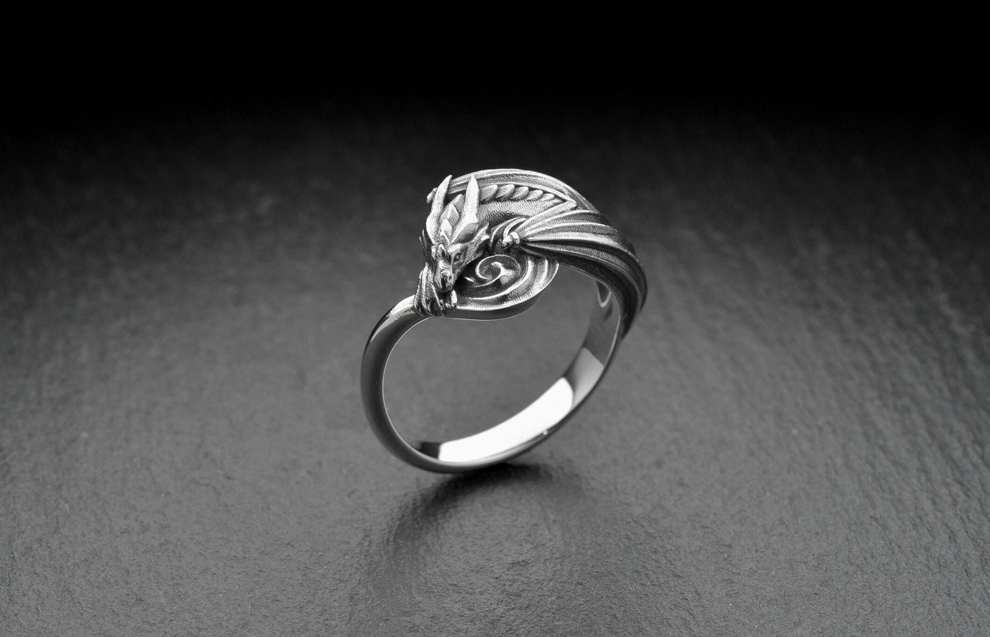 dragon ring	dragon ring silver	dragon ring women	fairy ring	dragon ring men	bague dragon (etsy image id: 7099311774)