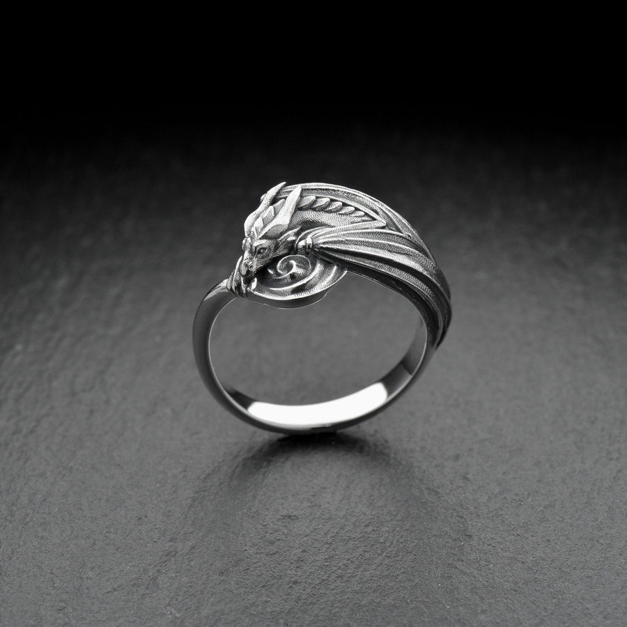Every dragon lover deserves one of these antique-style silver rings. Inspired by Asian legend, this ring's design is astonishingly detailed. Imagine it sitting inside the palm of your hand. (etsy image id: 7099320726)