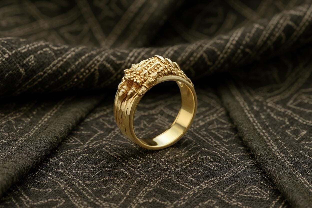 Sterling Silver Dragon Claw Ring: Gothic Medieval Statement Jewelry (etsy image id: 7099608006)