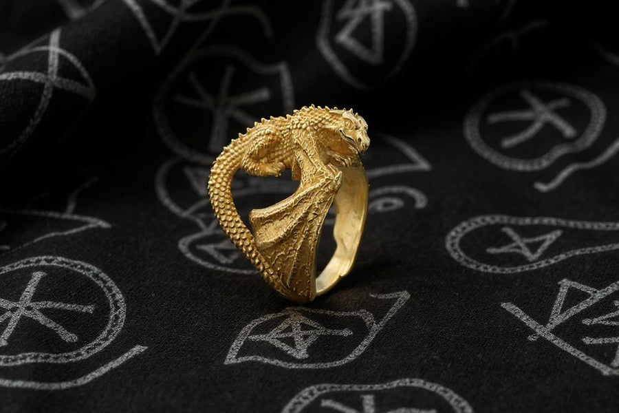 dragon ring	dragon rings	dragon jewelry	dragon ring silver	dragon ring women	fairy ring (etsy image id: 4149340061)