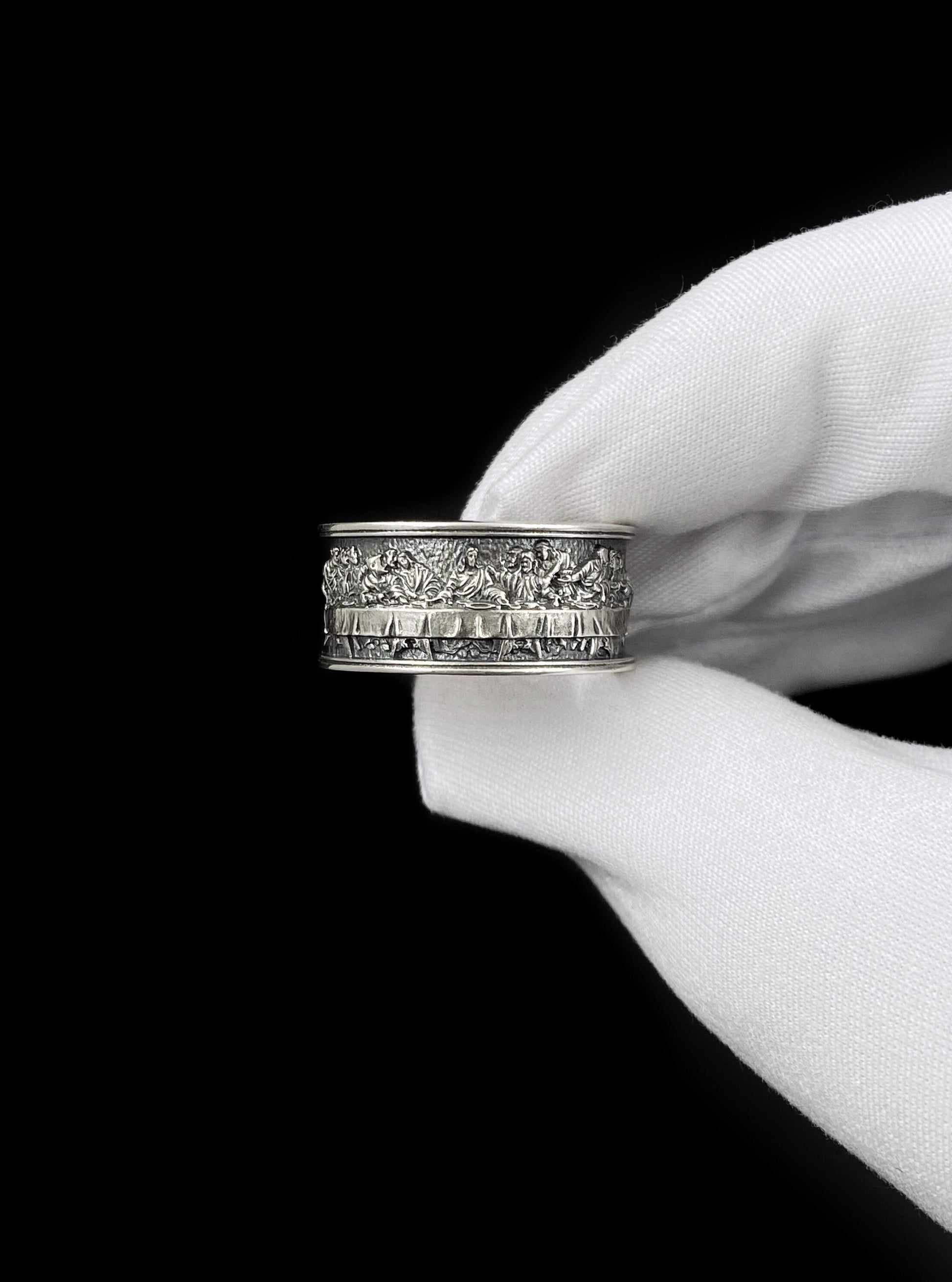 Sterling Silver Last Supper Ring: Da Vinci Renaissance Art (etsy image id: 7123234374)
