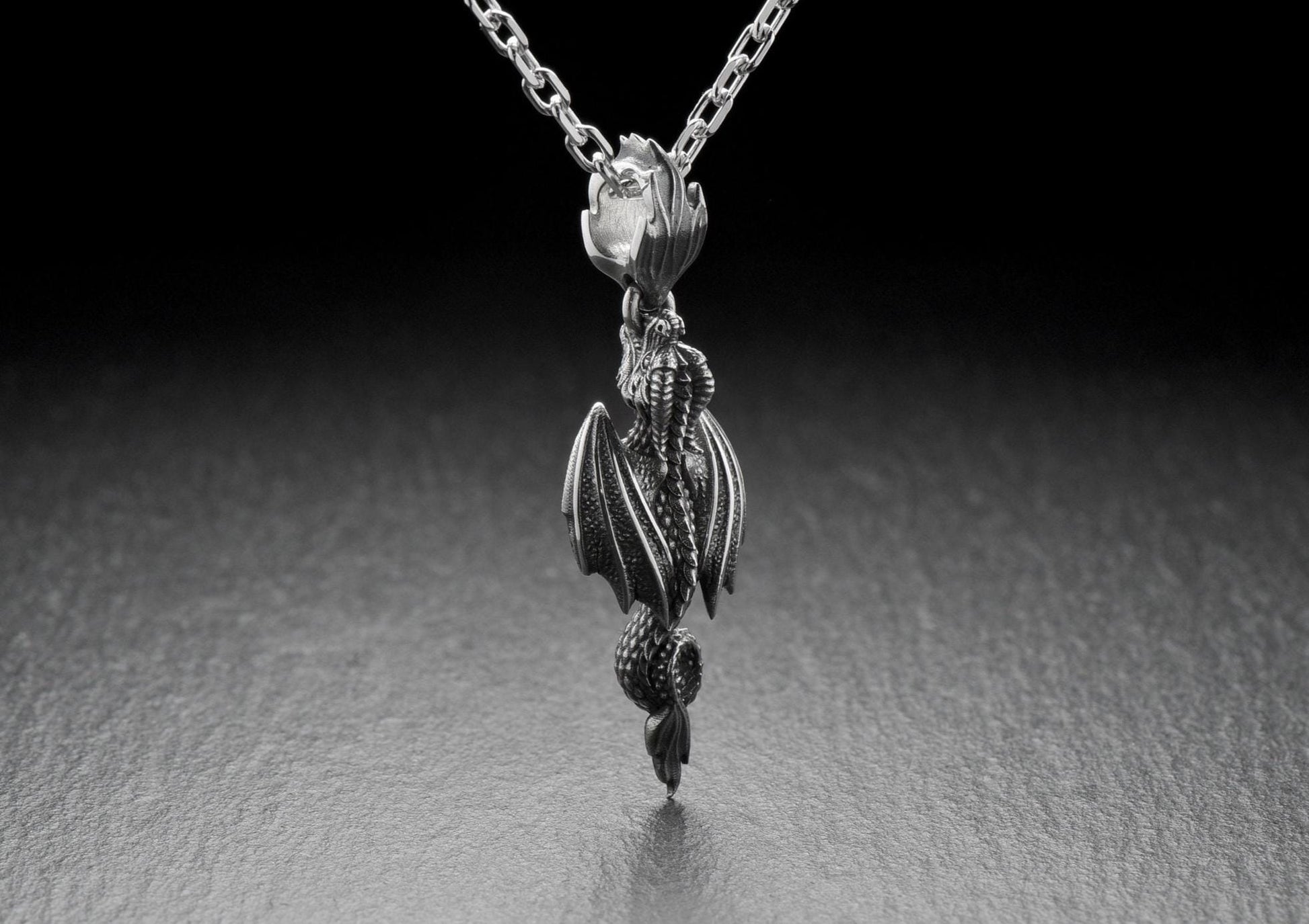 Our silver flying dragon pendant will impress your friends and give you a unique style. It is suitable for everyday wear as well as for special occasions. (etsy image id: 7147637381)