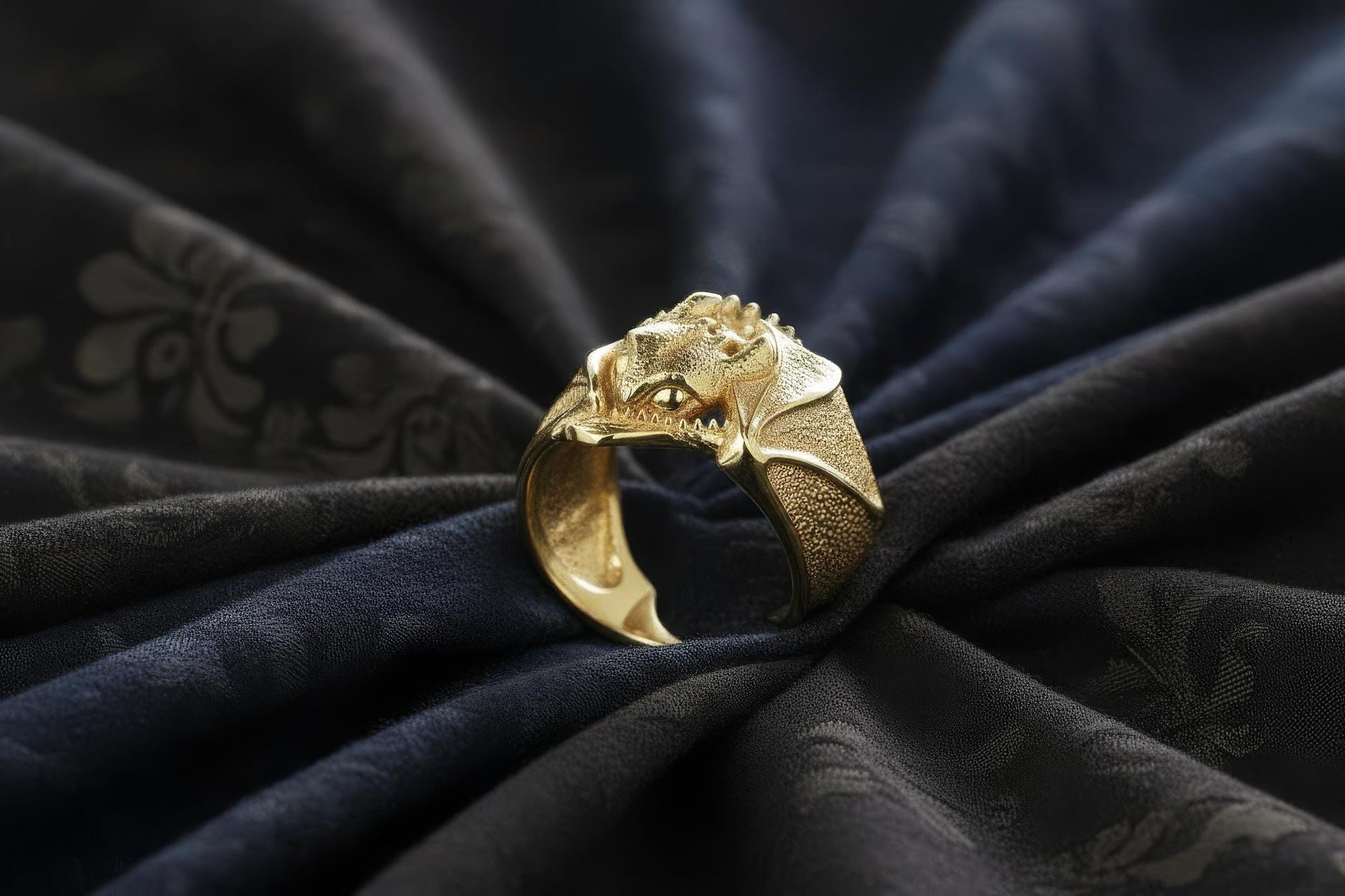 Sterling Silver Dragon Ring: Handmade Dragon Jewelry __etsy:7162855686