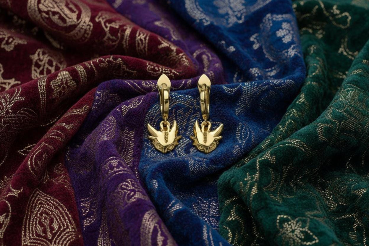 Sterling Silver Dragon Earrings: Oxidized Fantasy Jewelry (etsy image id: 7163147412)