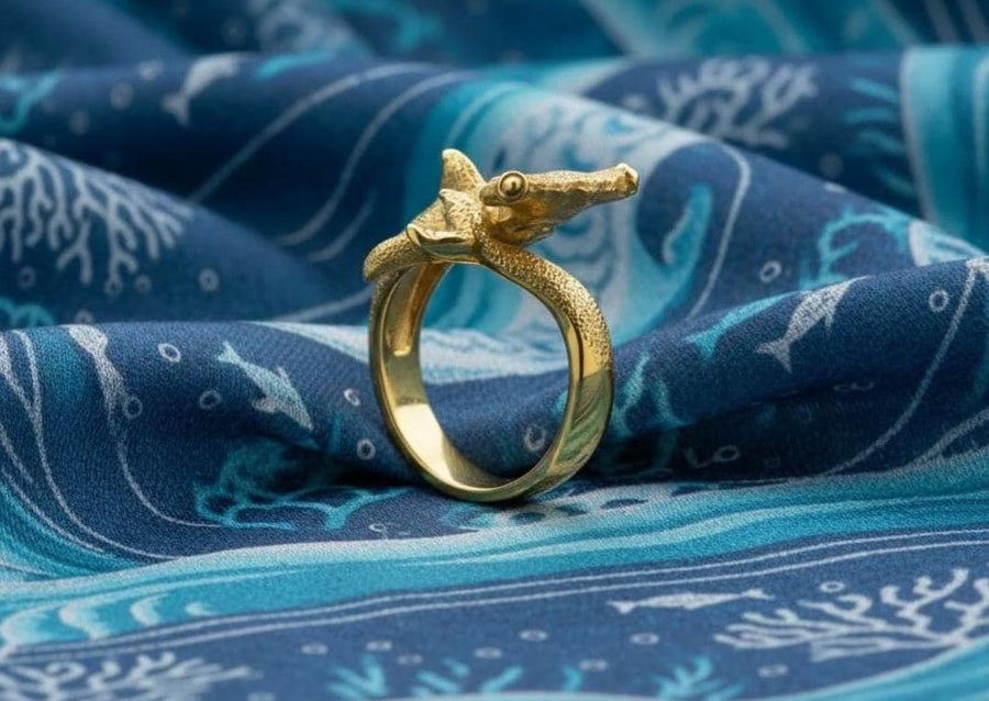 Sea creature ring	Sea souvenir	maori jewelry		Hammer shark ring	Hammer shark	Hammer shark jewelry	silver ring	gift (etsy image id: 4631539087)