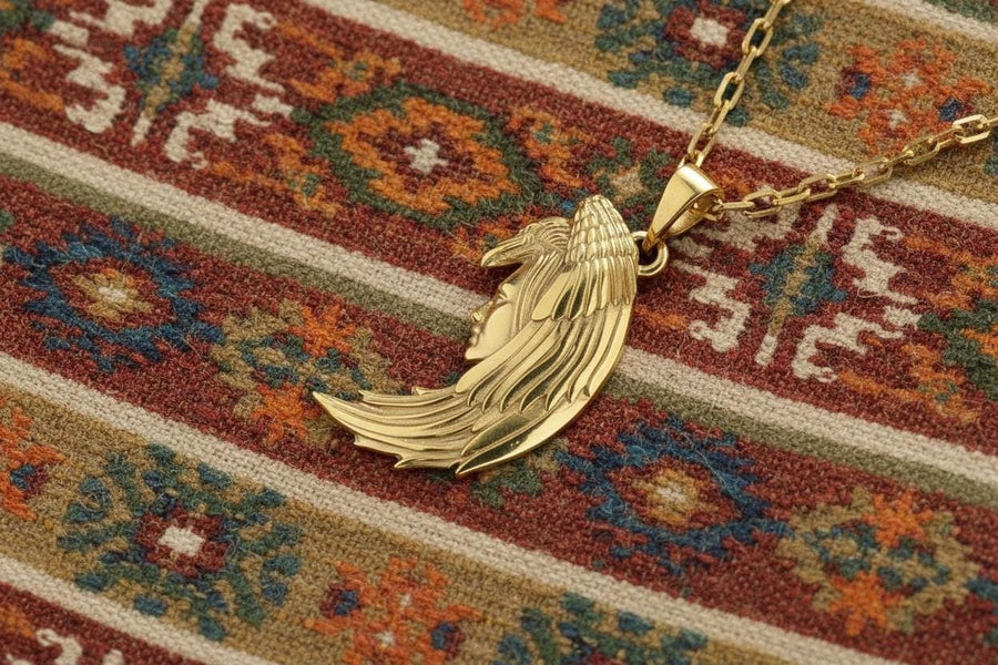 This symbolic image is not only a beautiful decoration, but also a reference to mythological and cultural traditions. (etsy image id: 4611212110)