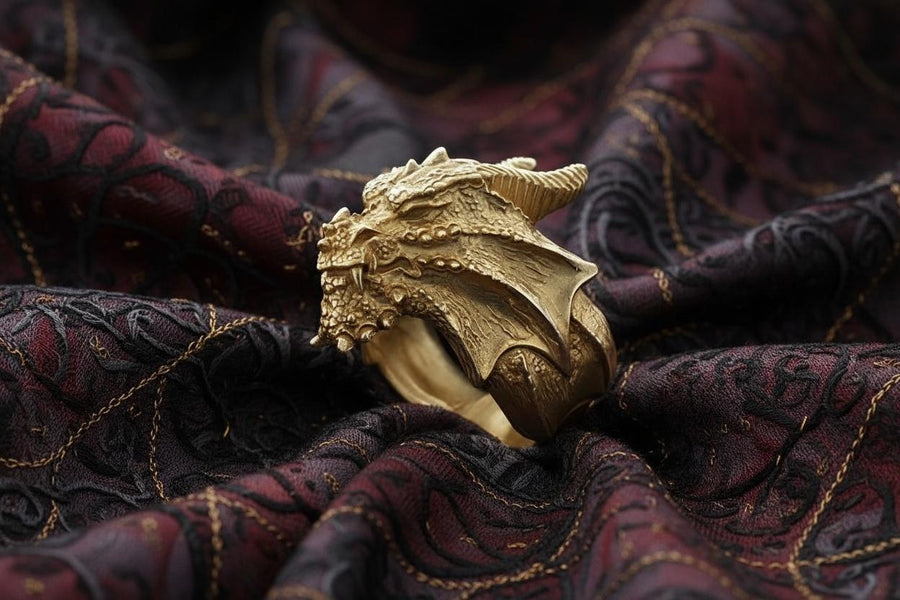 bague dragon	drachen ring	targaryan ring	ring dragon	game of thrones	ancient dragon ring __etsy:7215140662
