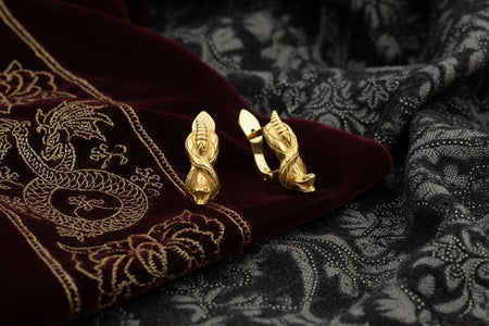 Sterling Silver Snake Earrings: Oxidized Serpent Jewelry (etsy image id: 7211100583)