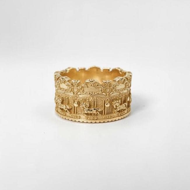 Sterling Silver Carousel Ring: Handmade Memory Jewelry (etsy image id: 5583929803)