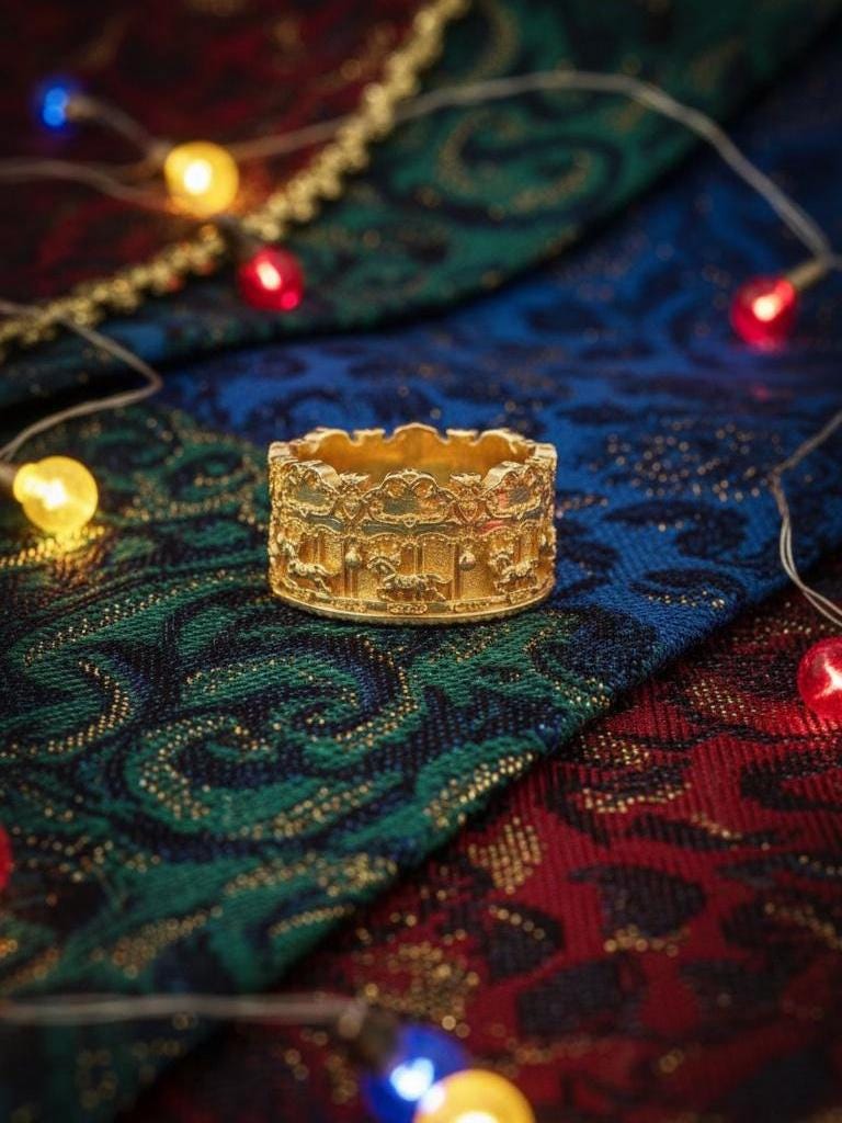 Sterling Silver Carousel Ring: Handmade Memory Jewelry (etsy image id: 7220383549)