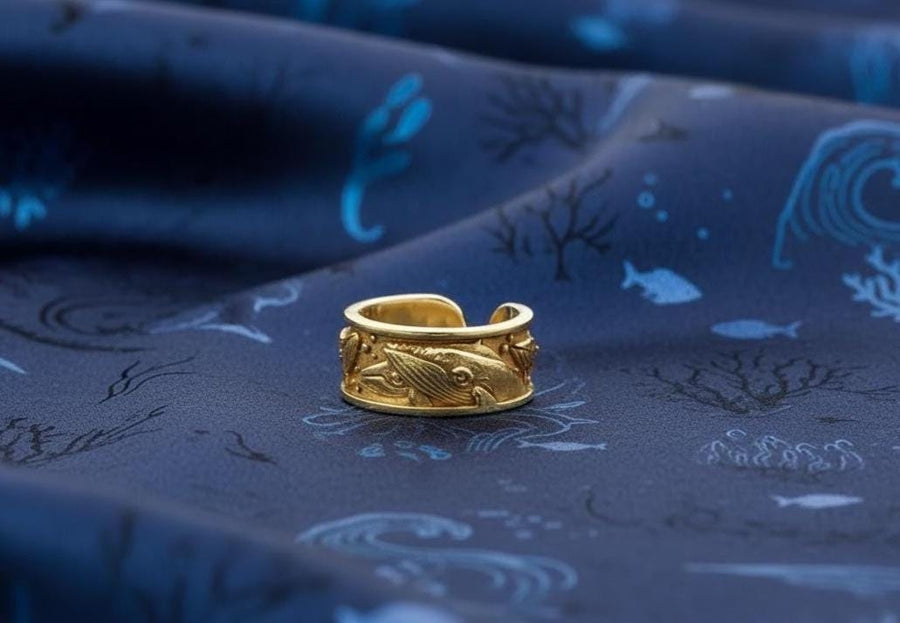 ocean lover gift	silver ring	silver	sterling silver	ring whale	whale	whales	ring whales	gift	whales lover gift	jewelry whales	jewelry Silver ring whales (etsy image id: 7228609247)