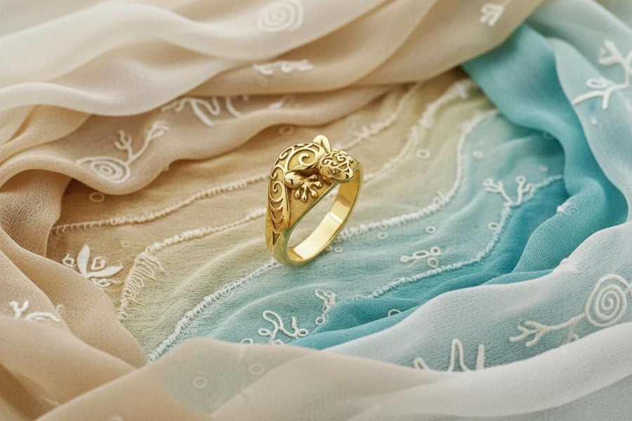 polynesian ring	Sea creature ring	Sea souvenir	maori jewelry		reptile jewelry	silver ring	animal ring (etsy image id: 7737510359)