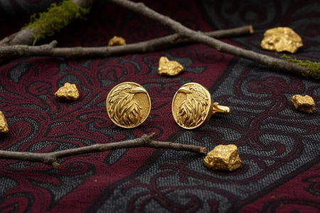 Sterling Silver Raven Cufflinks: Bird Lover Jewelry (etsy image id: 7234660863)