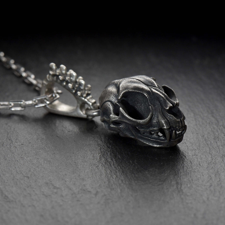 sterling silver	Silver Pendant	Skull	Silver Pendant Skull	Pendant Skull	jewelry Skull	Silver jewelry	Silver Pendant Cat	Gotnic Jewelry	Animal Pendant	pendant Cat skull	pendant Cat	Cat (etsy image id: 7240548936)