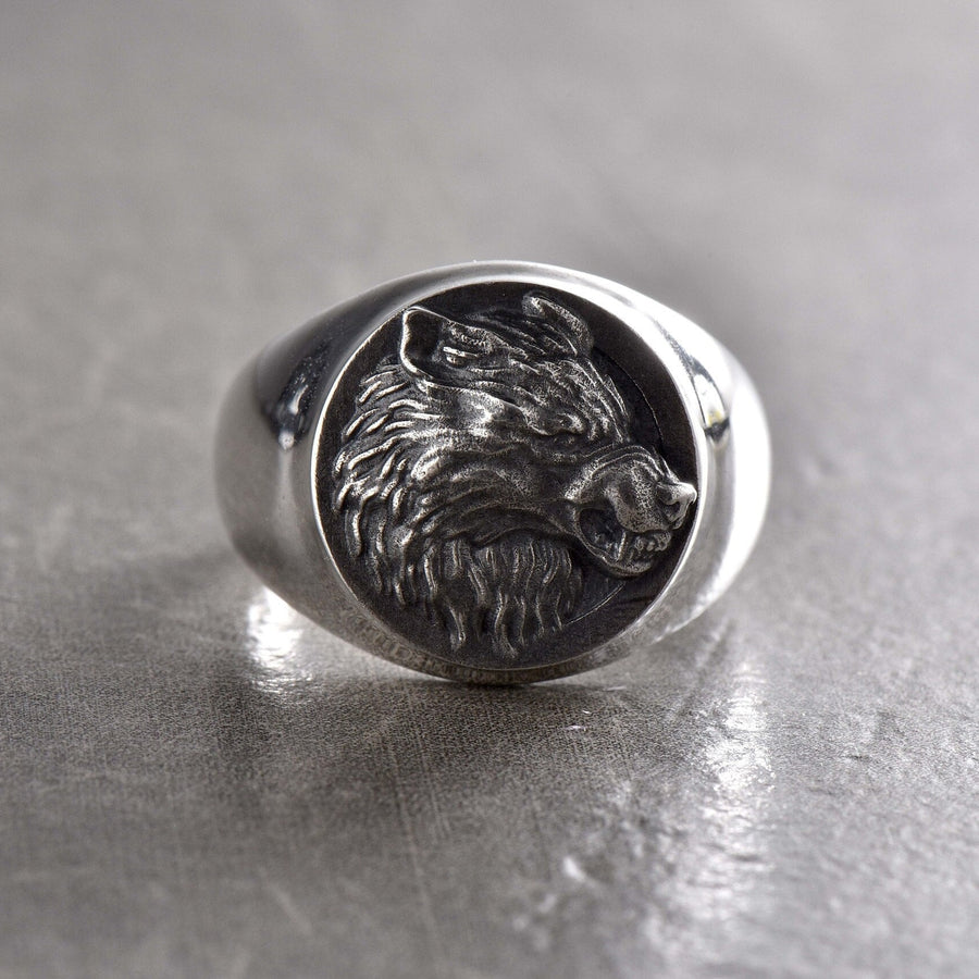 wolf ring	totem	animal jewelry	werewolf	wolf totem	animal ring	silver ring	silver wolf	signet wolf ring	angry wolf ring	wolf	angry wolf	wolf signet (etsy image id: 7244471626)