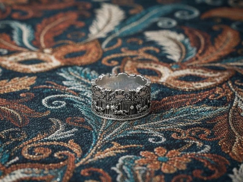 Sterling Silver Carousel Ring: Handmade Memory Jewelry (etsy image id: 7257541592)