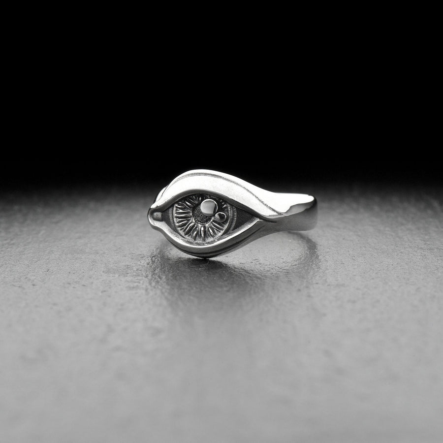 Sterling silver	silver ring	gift for her	gift for him	silver	Silver eye ring	eye ring	eye	eye jewelry	sterling silver ring	evil eye ring	statement ring	evil eye jewelry (etsy image id: 7261079114)