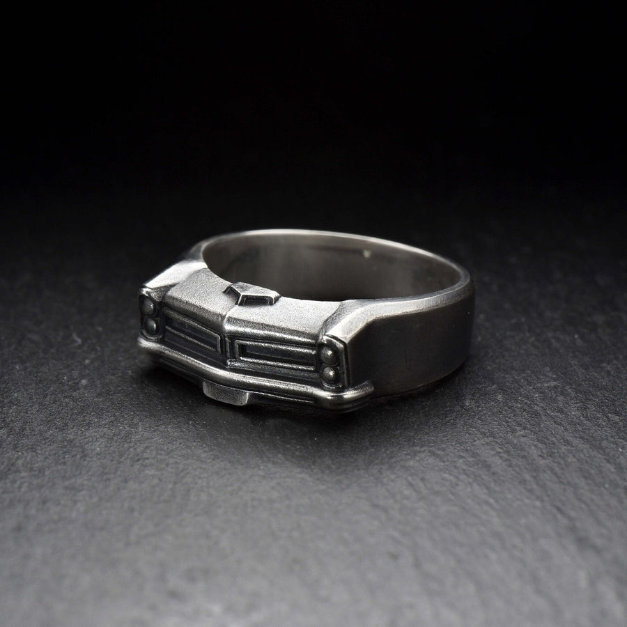 Sterling Silver Pontiac Ring: Handmade Car Lover Jewelry (etsy image id: 7261182068)