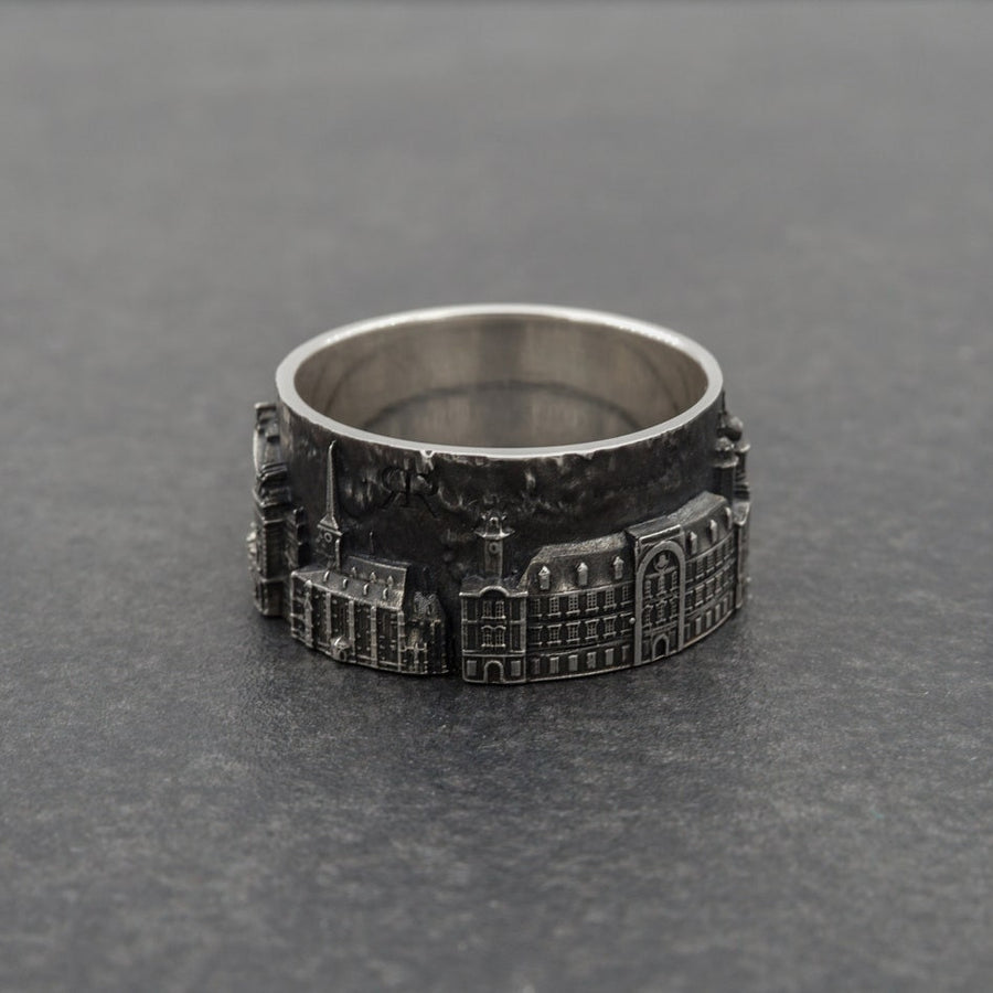 Plzen	Vintage jewelry	Plzen ring	bague tchèque	Tschechischer Ring	czech cityscape Pilsen	Ring Pilsen (etsy image id: 7261972384)