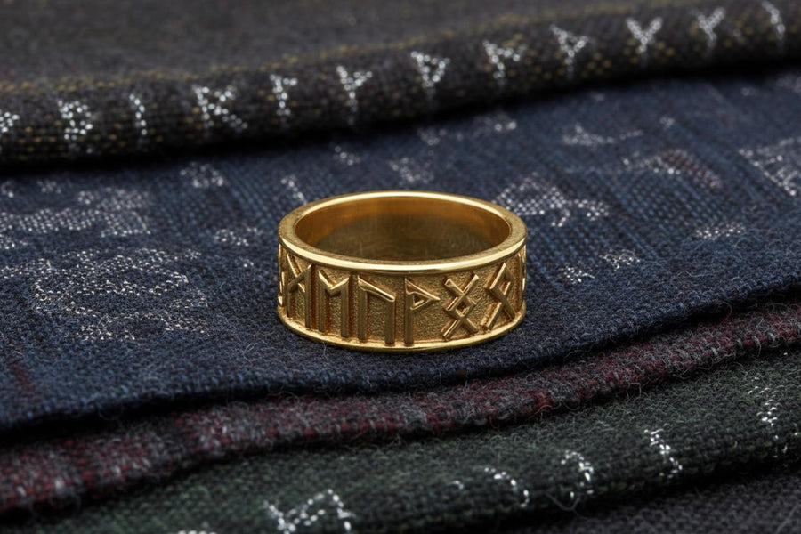 Sterling Silver Scandinavian Runes Ring: Norse Viking Jewelry (etsy image id: 7217690622)