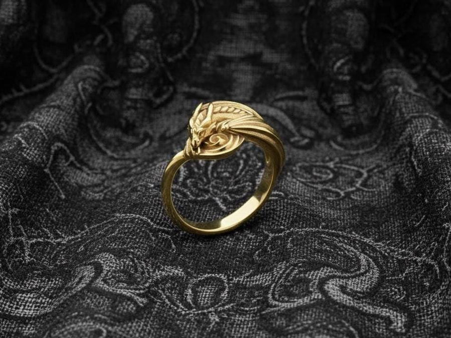 Every dragon lover deserves one of these antique-style silver rings. Inspired by Asian legend, this ring's design is astonishingly detailed. Imagine it sitting inside the palm of your hand. (etsy image id: 7099320726)