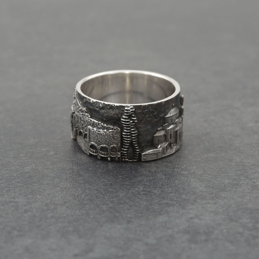 women jewelry	Georgia-Ring	bague géorgie	Georgia souvenir	Georgia skyline	Tbilisi ring	Tbilisi skyline (etsy image id: 7321948533)