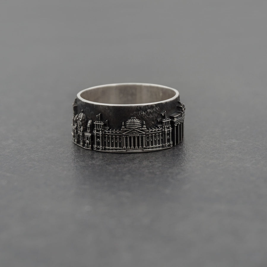 Berlin ring	Berlin cityscape	Berlin jewelry	German souvenir	German jewelry	Reichstag souvenir (etsy image id: 7335649070)