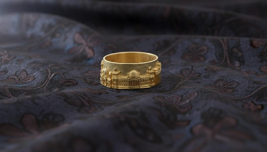 Berlin ring	Berlin cityscape	Berlin jewelry	German souvenir	German jewelry	Reichstag souvenir (etsy image id: 7335649070)
